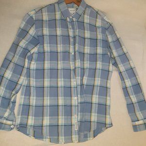 Frank & Oak Plaid Long Sleeve Shirt  Size: M
